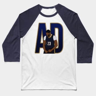 Anthony Davis 'AD' - New Orleans Pelicans Baseball T-Shirt